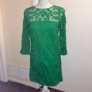 4 collective green lace dress Size 0 NWT